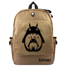 Mochila de dibujos animados de Anime para hombre y mujer, morral escolar de dibujos animados de My neventor Totoro, bolsa de viaje para ordenador portátil 2024 - compra barato