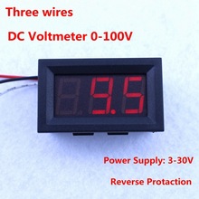 DC 0V-99.9V Red LED Digital Display Volt Voltage Panel Meter Voltmeter Digital DC 2024 - buy cheap