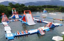 Equipo de parque acuático flotante inflable para adultos, juegos acuáticos inflables gigantes para adultos, Parque Acuático inflable para verano 2024 - compra barato