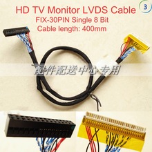 FIX-30pin LVDS LCD de 8 bits para LC420, LC370, T370XW, Panel de Monitor de televisión, Cable de 400mm, 5 uds., Envío Gratis 2024 - compra barato