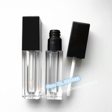 5ML Clear Square Lip Gloss Tube Black Cap Cosmetic DIY Makeup Liquid Lipstick Transparent Container Lip Oil Refillable Bottle 2024 - buy cheap