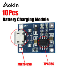 10 шт. TP4056 5 в 1A Micro USB 18650 литиевая батарея зарядная плата зарядное устройство Модуль защита две функции для arduino Diy Kit 2024 - купить недорого