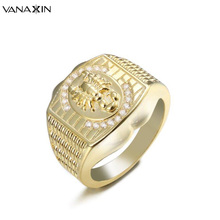 VANAXIN-anillo con forma de escorpión para hombre y Mujer, sortija dorada, diseño nuevo, Anillos geniales de fiesta, regalo de alta calidad 2024 - compra barato