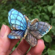Labradorite quartzo borboleta cristal amostra pedra de cura reiki, pedra natural e minerais decoração da casa para venda 1 peça 2024 - compre barato