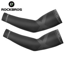 ROCKBROS Cycling Sunscreen Anti-UV Arm Sleeves Ice Silk Fabric Basketball Outdoor Volleyball Sleeves Sport Fitness Arm Warmers 2024 - buy cheap