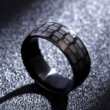 Moredear anéis de aço inoxidável de titânio 316l 8mm para homens e mulheres 2024 - compre barato