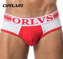 ORLVS Brand Men Underwear Briefs Slip Sexy Hollow Cotton Shorts Cueca Gay Sleepwear Male panties Sexy Breathable Crotch Cotton 2024 - buy cheap