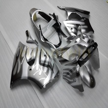 Custom motorcycle article for ZX6R 00-02 ZX-6R 636 2000 2001 2002 Fairings Injection mold silver 2024 - buy cheap