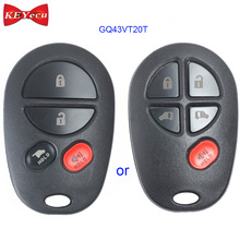 KEYECU for Toyota Sienna 2004 05 06 07 08 09 2010 2011 2012 13 14 15 16 17 2018 Keyless Entry Remote Key Fob FCC ID: GQ43VT20T 2024 - buy cheap