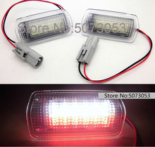 2 pçs led porta de cortesia welcomelight lâmpada para toyota avalon prius reiz tundra venza sequoia camry coroa estima land cruiser prado 2024 - compre barato