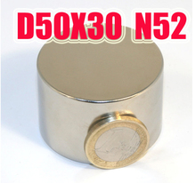 Magnet 1pcs/lot N52 Dia 50x30 mm hot round magnet Strong magnets Rare Earth Neodymium Magnet 50x30mm wholesale 50*30 mm 2024 - buy cheap