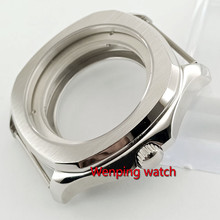 New 40mm Sapphire Glass Silver Sterile Watch Case Fit NH35 NH36 ETA 2836 MIYOTA 8215 MINGZHU DG 2813 3804 PT5000 ST2130 Movement 2024 - buy cheap