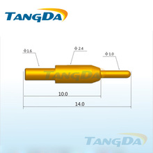 Tangda pogo pin коннектор, DHL/EMS D2.4 * 14,0 мм 1.5A наперстень PCB зонд, медицинский зонд, детали пресс-формы 2024 - купить недорого