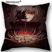 Linen Cotton Pillowcase Tokyo Ghoul Printed Pillow Cover Home Textiles Decorative Pillowcase Customize Gift 45x45cm 2024 - buy cheap