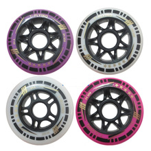 8 pcs/set 83A~85A Inline Skate Wheels 84mm*24mm Professional Speed Free Skating Roller Skating Wheels For Racing Patines Tires 2024 - buy cheap
