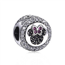 High Quality Authentic 925 Sterling Silver Beads Fit Original  Bracelets & Bangles  Cartoon Mouse Charms 2024 - buy cheap