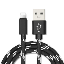Cable de carga de datos USB para iPhone 7 7 6 5 SE 6s plus X XS X MAX XR para iPad Mini adaptador 2A cargador rápido para teléfono móvil Cable de Nylon 2024 - compra barato