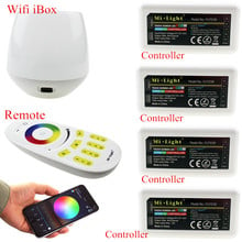 MiLight 2.4G 4 Zone WIFI LED Controller iBox+ RF Touch Remote+RGB RGBW Controller for RGB RGBW LED Strip Lights DC12V-24V 2024 - buy cheap