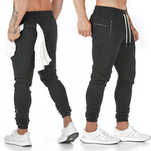 Mallas deportivas de algodón para hombre, pantalones de chándal para correr, gimnasio, novedad de 2019 2024 - compra barato