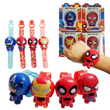 Children's Cartoon Watch Iron Man Deadpool Spider Captain America Man Action Figure Toys Boy Birthday Gift Marvel 2024 - buy cheap