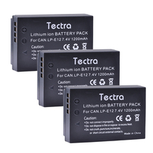 Tectra 3 uds 1800mAh LP-E12 LPE12 LP E12 batería para Canon EOS M EOS M10... EOS Rebel SL1... EOS 100D cámaras 2024 - compra barato