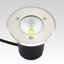 O envio gratuito de AC85-265V ip68 10w quente branco frio enterrado lâmpada inground iluminação ao ar livre cob conduziu a luz da lâmpada subterrânea 2024 - compre barato