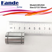 Подшипники Kande LM12UU 10 шт. LM12UU Линейный подшипник 12x21x30 мм LM12 UU линейный подшипник LM12 2024 - купить недорого