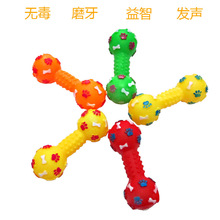 1pcs Large Pet Cat Dog Chew Toys Puppy Squeaky Toy Rubber Dumbbell Chew Sound Fetching Funny Training Toys 2024 - buy cheap