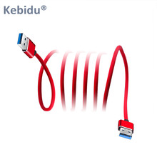Kebidu USB 2,0 Удлинительный кабель 1 м USB к usb-кабелю тип A папа к мужчине для внешнего жесткого диска Автомобильный Динамик охладитель ноутбука 2024 - купить недорого