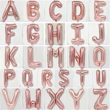 16 inch Alphabet Letters Balloons Kids Birthday Party Decorations Foil Balloon Wedding Party Supplies Gold Silver Blue Pink B 2024 - buy cheap