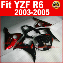 MOTOMARTS New hot free  fairings set for YAMAHA YZF R6 2003 2004 2005 R6 03 04 05 red black fairing kits part 2024 - buy cheap