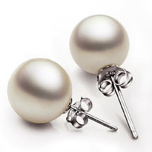 Silver Color Female Earrings Pearl Korean Version Of South Sea Beizhu Ear Silver Fungus Nail Female Ear jewelry 2024 - buy cheap