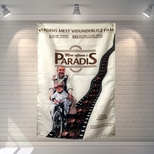 "Paraíso" filme cartaz banners bar café hotel tema decoração da parede pendurado arte à prova dwaterproof água pano poliéster tecido bandeiras 2024 - compre barato