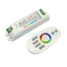 Controlador de led rgbw com anel touch, controlador sem fio de led de 12v/24v 24a com 5 canais 2024 - compre barato