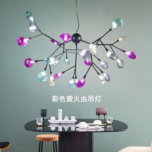 Firefly chandelier Nordic creative art living room lamp led bedroom restaurant chandelier stained glass chandelier led fixture 2024 - buy cheap