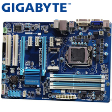 Десктопная Материнская плата GIGABYTE, B75 Socket LGA 1155 i3 i5 i7 DDR3 32G ATX UEFI BIOS, оригинальная б/у материнская плата 2024 - купить недорого