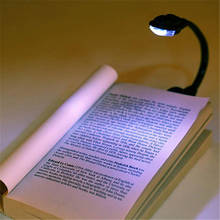 New Design 1 Pc Mini White LED Clip Booklight Portable Travel Book Reading Light Lamp 2024 - buy cheap