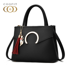 Coofit классическая женская сумка с верхними ручками, персонализированная полукруглая дизайнерская женская сумочка с кисточками, сумка через плечо из искусственной кожи 2024 - купить недорого
