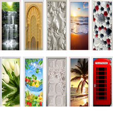 3D Door Sticker Door Wrap Wall Sticker Mural Wallpaper Poster Self Adhesive PVC Removable Waterproof Door Decal Home Decor 2024 - buy cheap