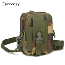 Facecozy bolsa de escalada camuflada masculina, bolsa de cintura com bolsos táticos à prova d'água de nylon para esportes e caminhadas 2024 - compre barato