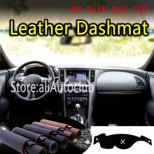 For INFINITI QX70 FX35 FX37 FX50 2008 2013 2017 2018  Leather Dashmat Dashboard Cover Dash Carpet Custom Car Styling Sunshade 2024 - buy cheap