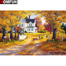 HOMFUN Full Square/Round Drill 5D DIY Diamond Painting "Autumn tree" Embroidery Cross Stitch 5D Home Decor Gift A14002 2024 - buy cheap