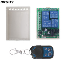 OOTDTY Remote Control 433MHz DC12V 4CH Wireless RF 4-Key Relay Remote Control Switch Receiver Transmitter JINSHENGDA 2024 - buy cheap