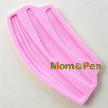 Mom&Pea 1007 Free Shipping Silicone Mold Cake Decoration Fondant Cake 3D Mold Food Grade Pink 2024 - buy cheap