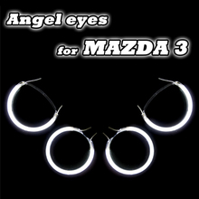 High Quality CCFL Angel Eye Halo Rings Kit For Mazda 3 2004-2008 Car CCFL Angel Eye Rings For Mazda3 Direct Fit Angel Eyes Ring 2024 - buy cheap