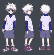 Disfraz de Hunter x Hunter Killua Zoldyck para hombre y mujer, uniforme de Anime Unisex, traje guapo para volar, Cosplay 2024 - compra barato