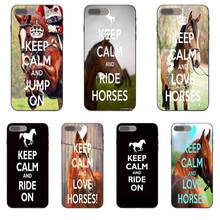 Keep Calm And Ride And Ride On Horse Soft Phone Case Cover For Samsung Galaxy A3 A5 A6 A6s A7 A8 A9 Star Plus 2016 2017 2018 2024 - buy cheap