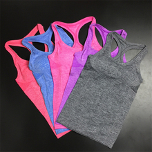 Summer Women Yoga sports vest Dry Quick Loose Gym Tank Tops Fitness Sport Sleeveless Vest Singlet for Running vest 2017 2024 - buy cheap