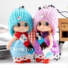 Free Shipping super cute 8cm baby doll toy for kids as phone charm strap /bag pendant Christams gift for children Wedding gift 2024 - buy cheap