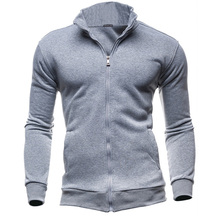 Men Sportswear Running Jacket Autumn Sports Clothes Hoodies Stand Collar Zipper Sweatshirt Men Outdoor Hoody Tracksuit Plus Size 2024 - buy cheap